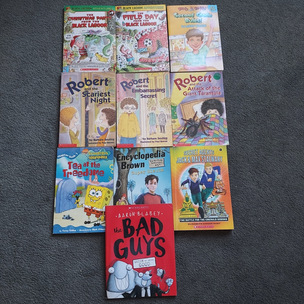 BUNDLE Children's Fun Chapter Books Boys Lot Of 10 Adventure